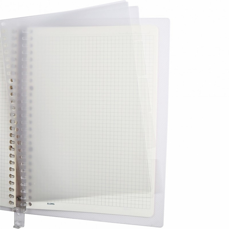 Sổ Binder File Caro nhựa kẹp tròn B5 (40 tờ) - Ảnh 6