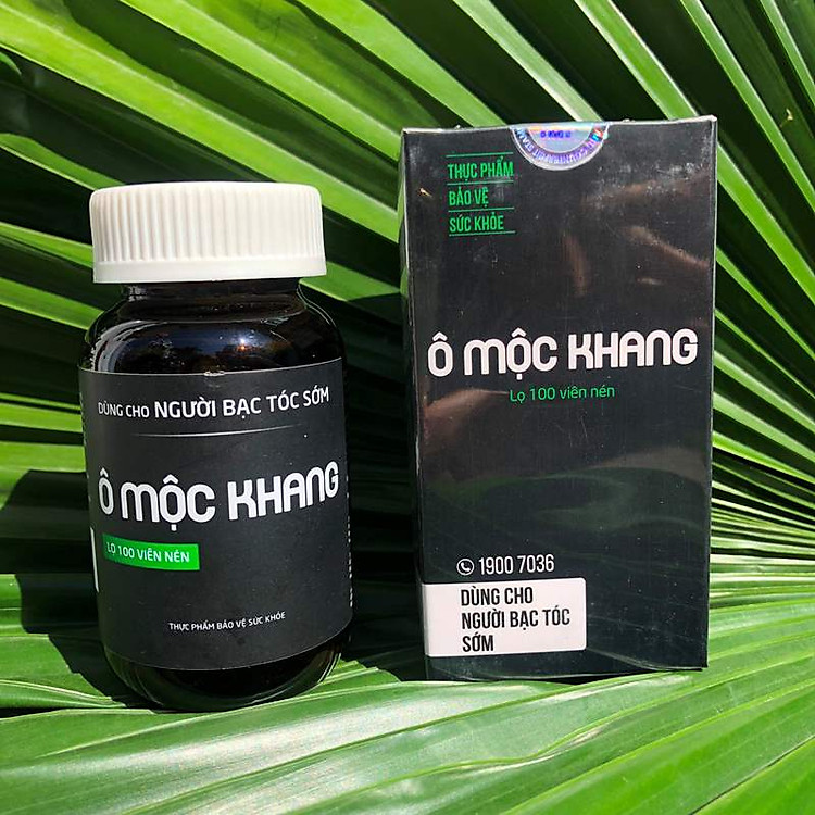 Thực Phẩm Chức Năng Ô Mộc Khang Ngăn Bạc Tóc Kích Thích Mọc Tóc Đen (100 Viên)