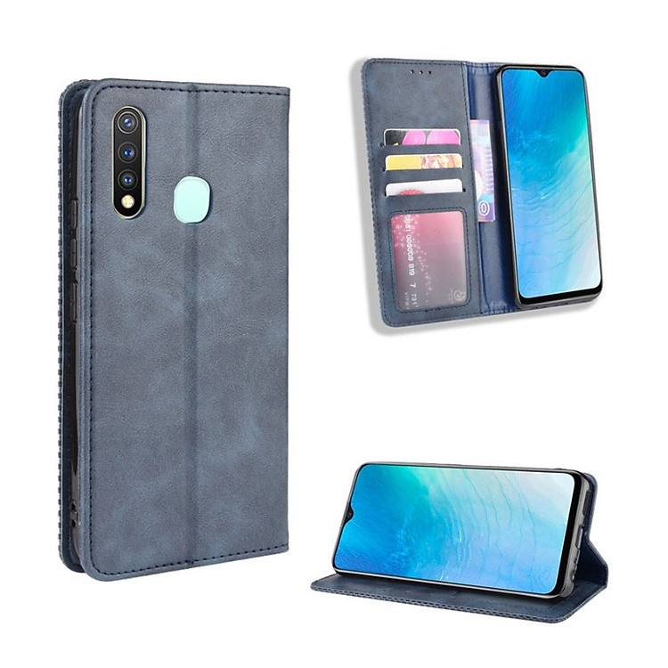 Bao da Vivo Y19 Flip Wallet Leather dạng ví đa năng