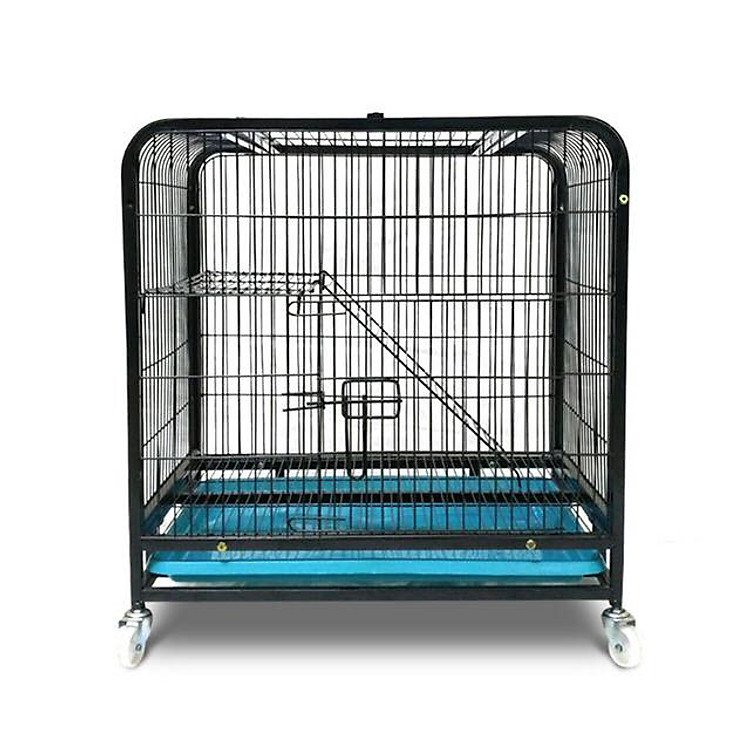 Lồng chuồng mèo nan ống cao 68cm - Giao màu ngẫu nhiên