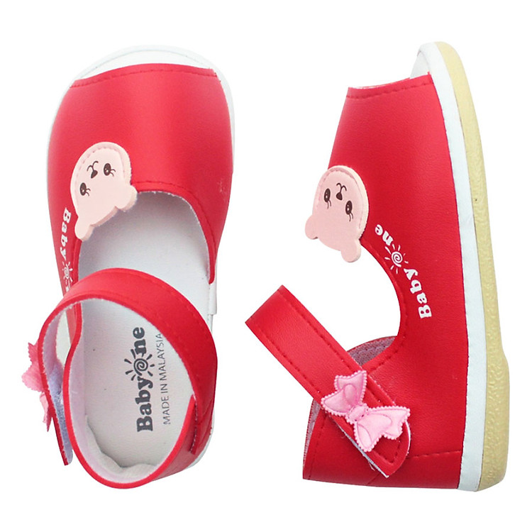 Giày Sandal Bé Gái BabyOne Hello B&B SS0812 - Đỏ