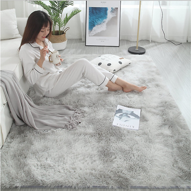 THẢM LÔNG XÙ MÀU LOANG NHẬP KHẨU CAO CẤP