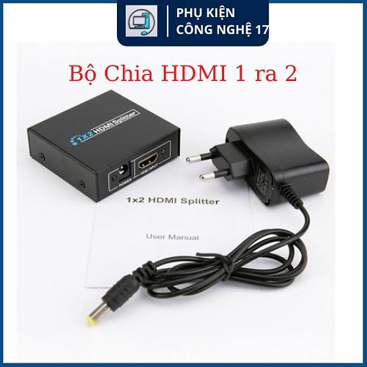 Bộ chia HDMI 1 ra 2 Arigato chuẩn Full HD 1080. bộ chia hdmi ra hai màn hình