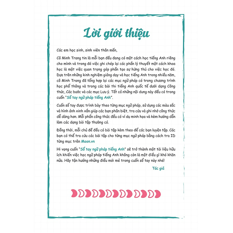 Sổ tay ngữ pháp Tiếng Anh (Moon) - Ảnh 2