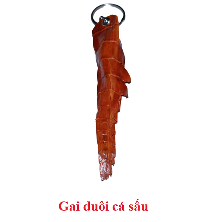 Móc khóa da cá sấu màu vàng bò HJ8212-17-18-74-88