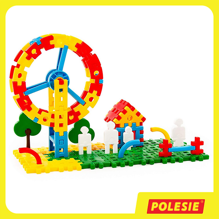 Bộ Đồ Chơi Lắp Ghép Công Viên Giải Trí Luna Park 1 (118 Chi Tiết) - Đồ Chơi Giáo Dục Châu Âu, An Toàn, Siêu Bền Cho Bé - Polesie Toys 51585