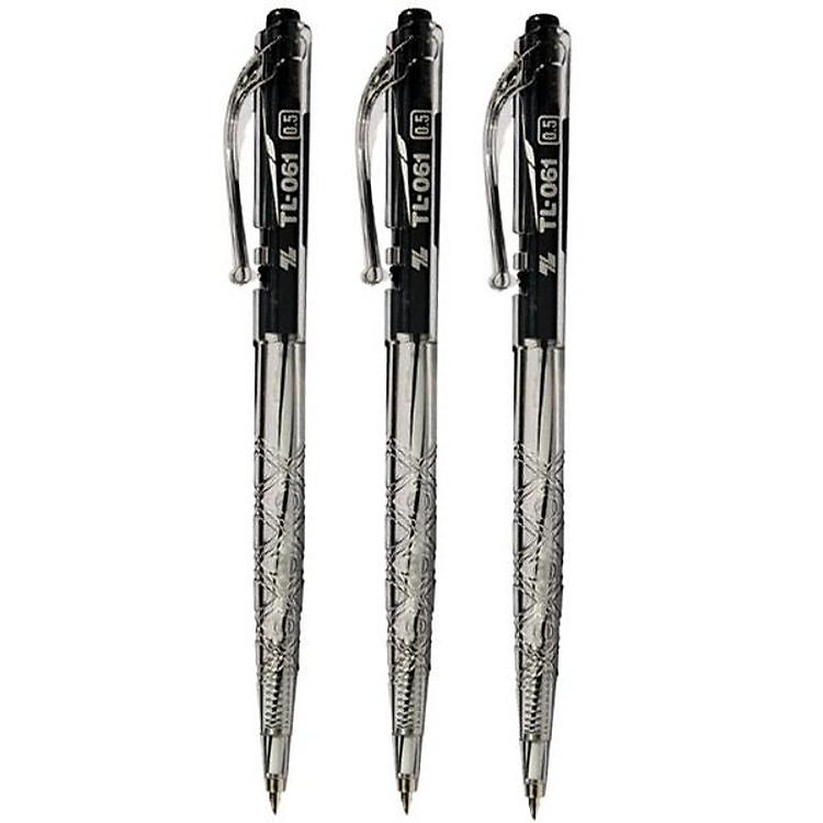 Bộ Bút Bi Thiên Long TL-061 (3 chiếc) – Mực đen