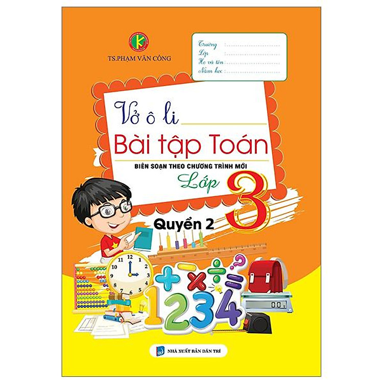 Vở Ô Li Bài Tập Toán Lớp 3 – Quyển 2