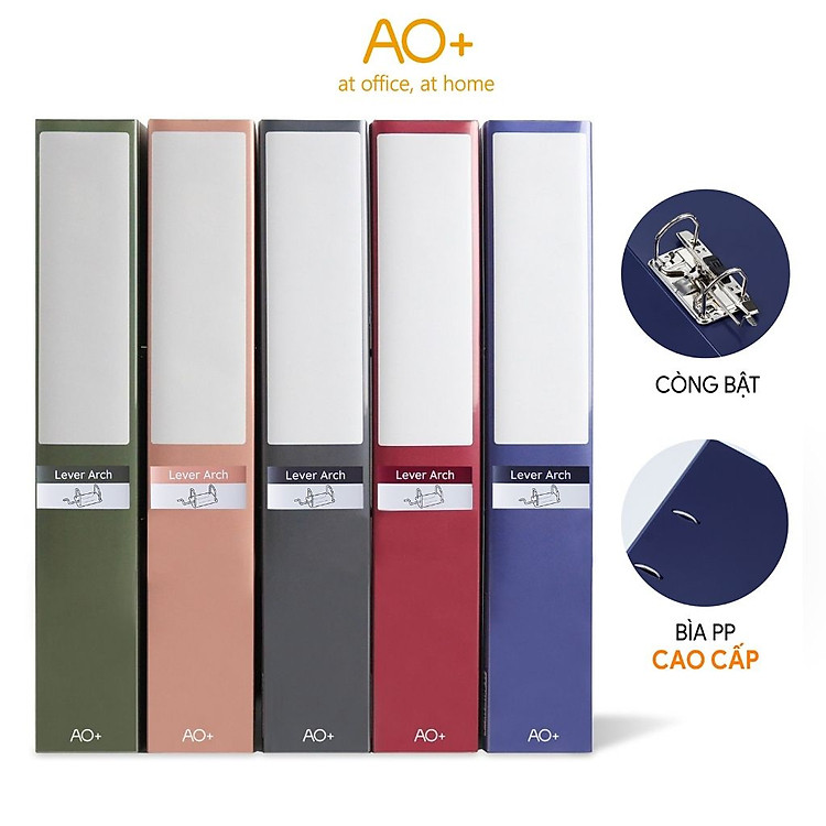 Bìa Còng Bật A4 5cm (Màu Xanh Tím Than)