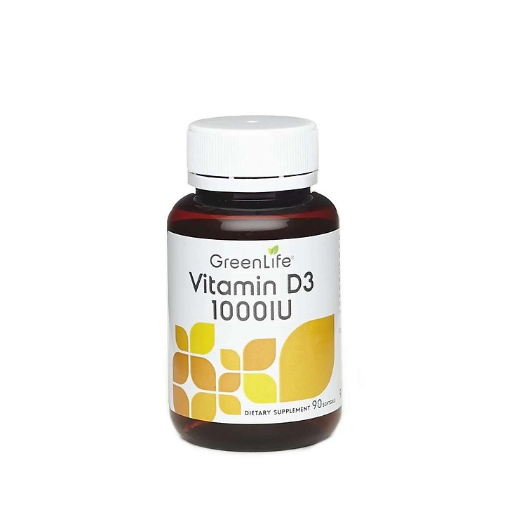 Viên Uống Bổ Sung Vitamin D3 1000IU Giúp Xương Chắc Khỏe, Hỗ Trợ Tim Mạch - Hộp 90 Viên