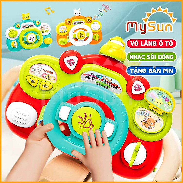 Vô lăng ô tô đồ chơi cho bé Chính hãng Giá tốt - Hình ảnh 3