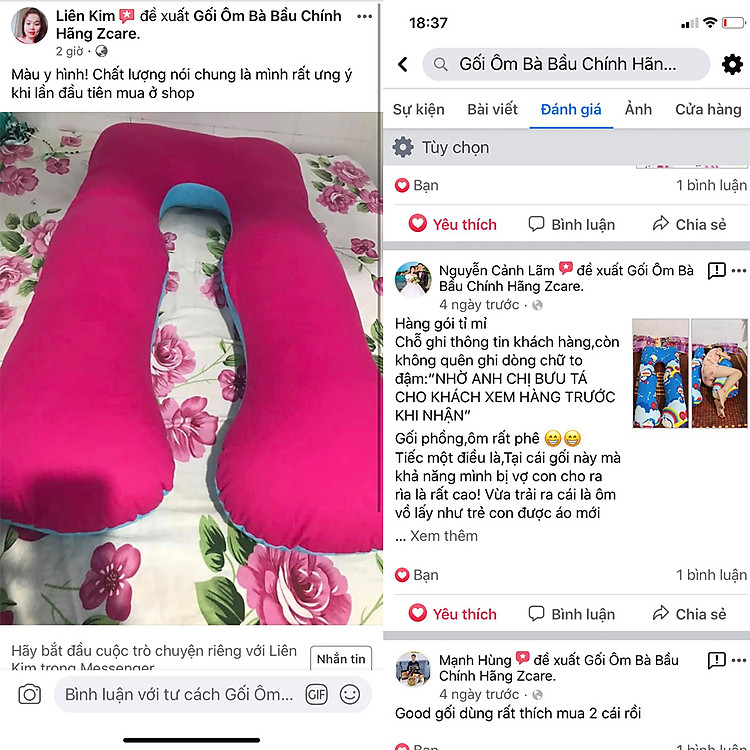 Gối ôm chữ U cho bà bầu - Zcare Uy tín Ưu đãi - Hình ảnh 4