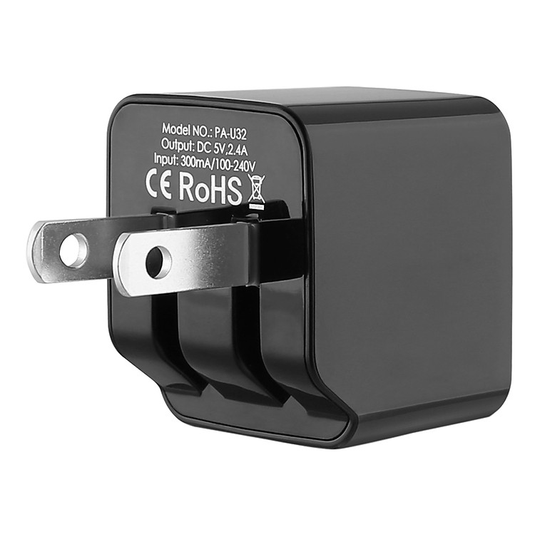 Adapter Sạc 2 Cổng 12W Aukey PA-U32 - Hàng Chính Hãng