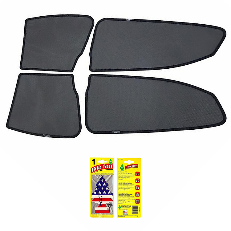 Bộ rèm che nắng ô tô nam châm theo xe Fadil - Hàng Chính Hãng - Quà tặng cây thông thơm treo xe