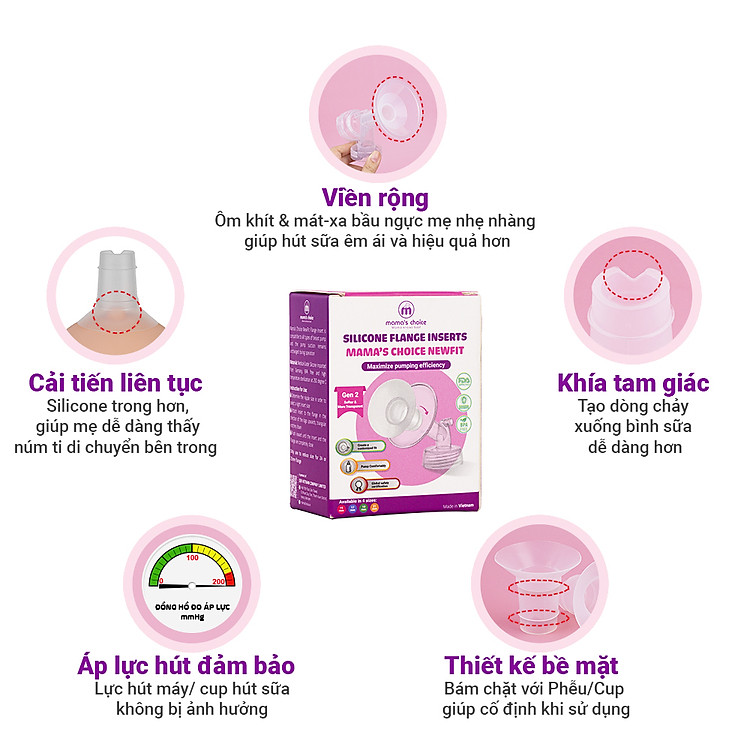Trợ Phễu Silicone Mama's Choice 21mm Chính hãng Giá tốt - Hình ảnh 5