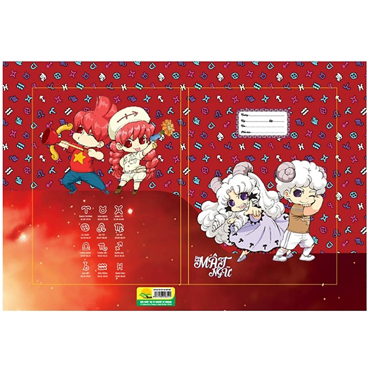 Bộ 2 Giấy Bao Tập Lớp Học Mật Ngữ (10 Tờ/xấp) - Mẫu 4