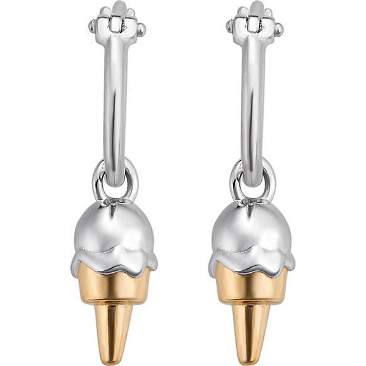 Bông tai trẻ em bạc PNJSilver Gem Melting hình que kem 0000C000007