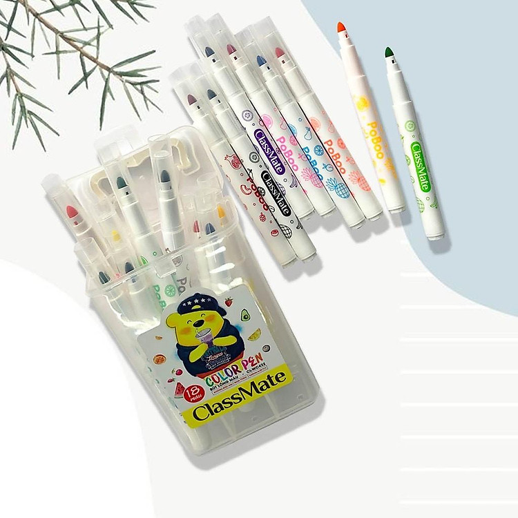 Hộp Bút Lông Màu Classmate WC422 (18 màu) - Ảnh 2