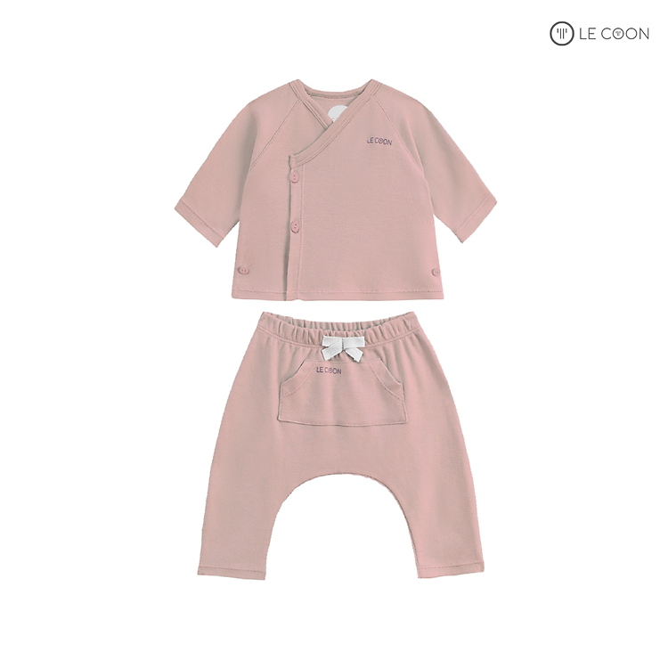 LE COON | Bộ Đồ Vạt Chéo Túi Bụng