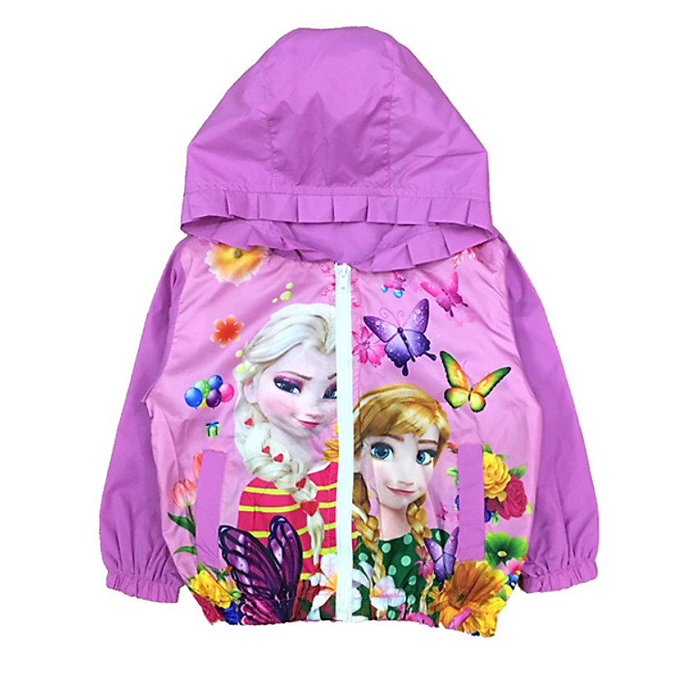 Áo Khoác Gió Bé Gái Công Chúa Elsa & Anna Vinakids 339900178 - Tím