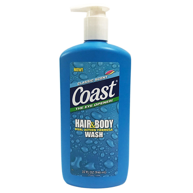 Sữa Tắm Gội COAST HAIR AND BODY WASH Cho Nam 946ml USA