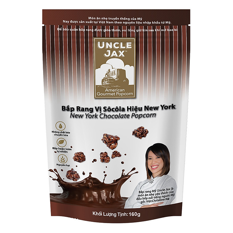 Bắp Rang Uncle Jax Vị Sôcôla Hiệu New York (160g)