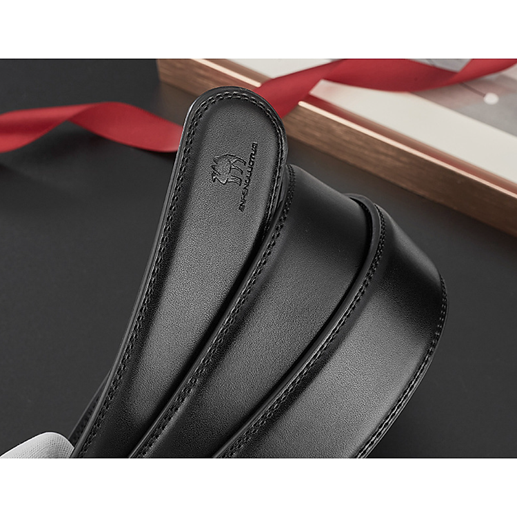 Thắt lưng nam da bò nguyên chất mặt khóa tự động hợp kim cao cấp - Ảnh 8