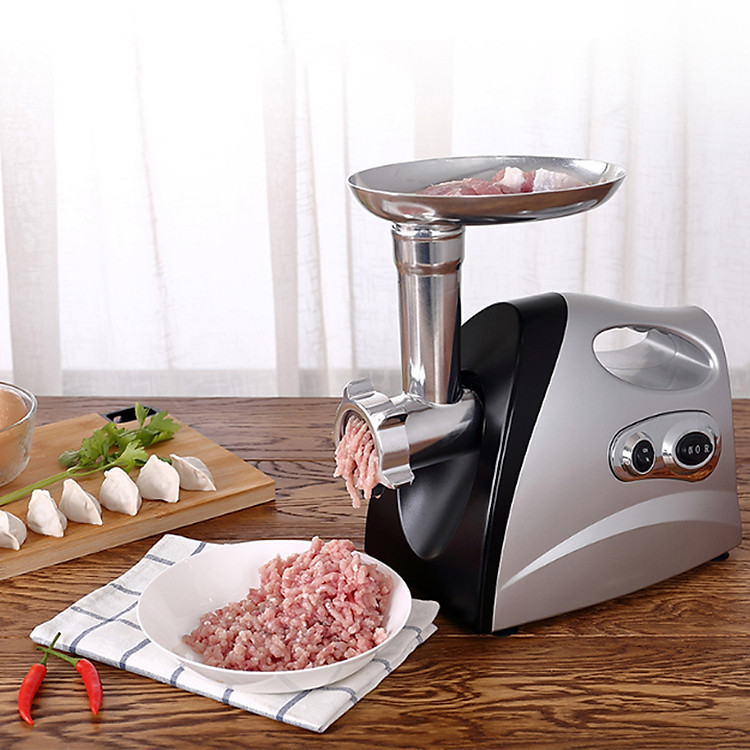 Máy Xay Thịt Làm Xúc Xích Đa Năng AST JRJ-523 Công Suất 400W Chế Biến Thịt Xay, Xay Hành Tỏi Ớt