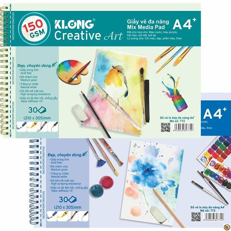 Sổ Vẽ KLONG A4+ (30 tờ) - Ảnh 3