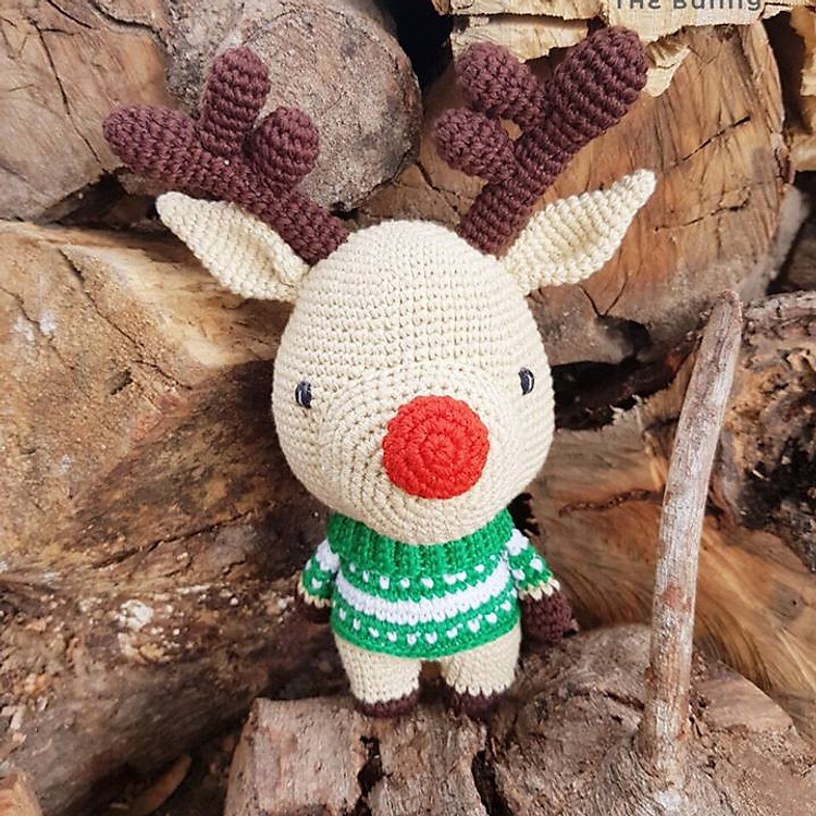 Đồ chơi thủ công cao cấp - Thú bông tuần lộc lùn - Dolls made by The Bunny