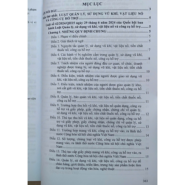 Luật Quản Lý, Sử Dụng Vũ Khí, Vật Liệu Nổ Và Công Cụ Hỗ Trợ - Ảnh 3