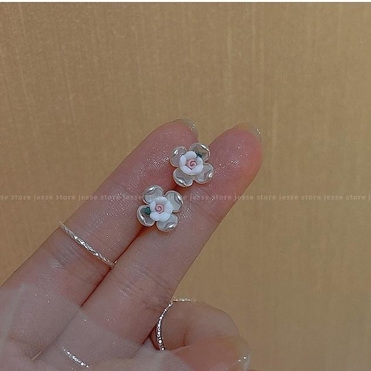 CÓ KHUYÊN TAI KẸP bông tai hoa xinh chụp kỷ yếu đi biển J111 jesse store