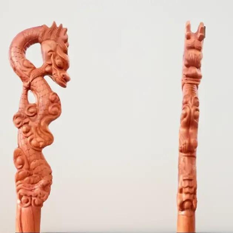 Gậy gỗ đầu rồng nguyên khối DAICAT Uy tín Giá tốt - Hình ảnh 3