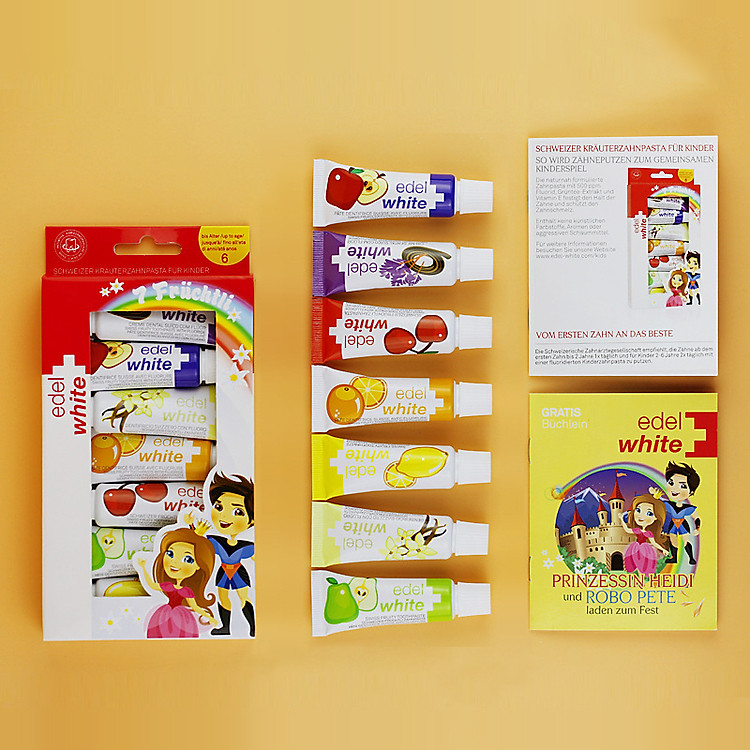 Hộp Kem Đánh Răng Cho Bé EDELWHITE Chính hãng Tiết kiệm - Hình ảnh 4
