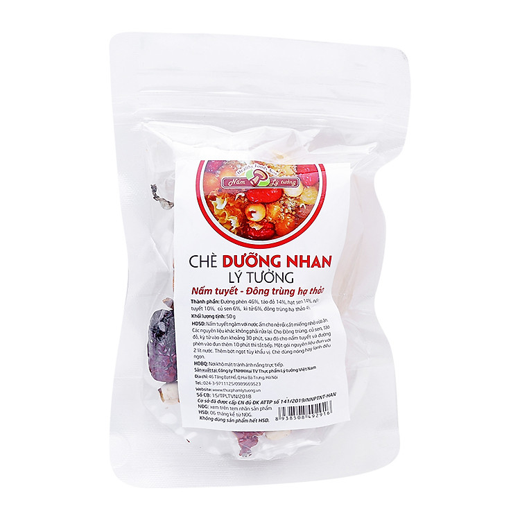 Chè Dưỡng Nhan Lý Tưởng Nấm Tuyết Đông Trùng Hạ Thảo 50g