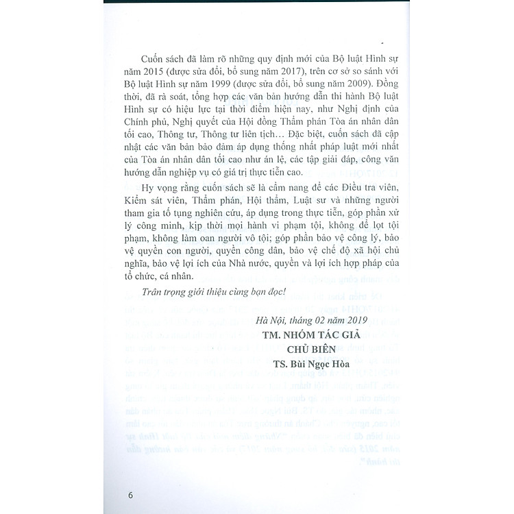 Những Điểm Mới Của Bộ Luật Hình Sự Năm 2015 (Sửa Đổi, Bổ Sung Năm 2017) - Ảnh 6