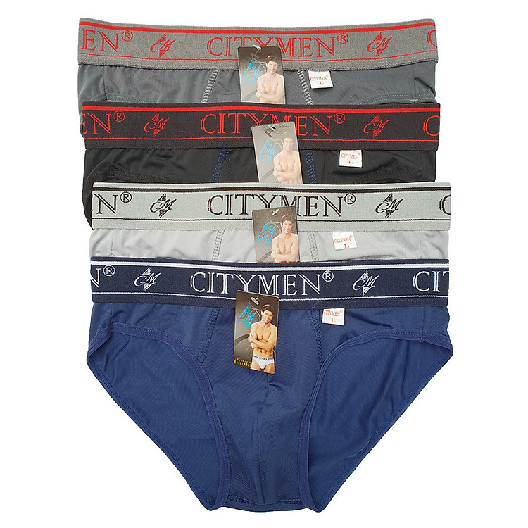 Combo 4 Quần Lót Nam vải lạnh co giãn 4 chiều lưng CITYMEN cao cấp, đồ lót - LMTK-CTMAL
