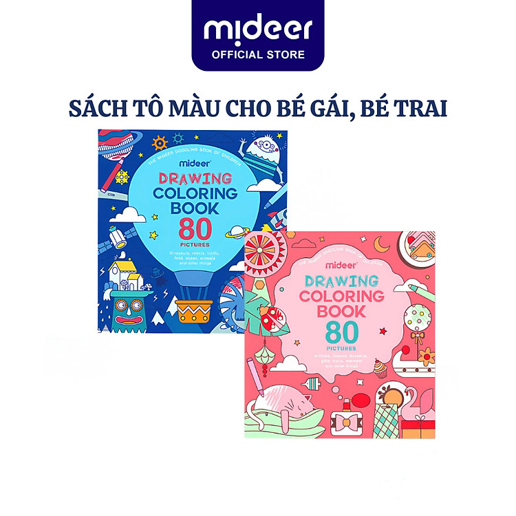 Sách tô màu cho bé Mideer cao cấp Chính hãng Ưu đãi