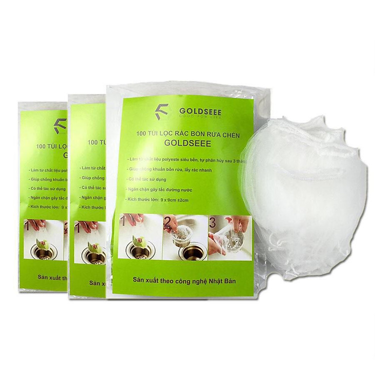 Combo 300 Túi Lọc Rác Siêu Tiện dụng cho Bồn rửa Chén bát