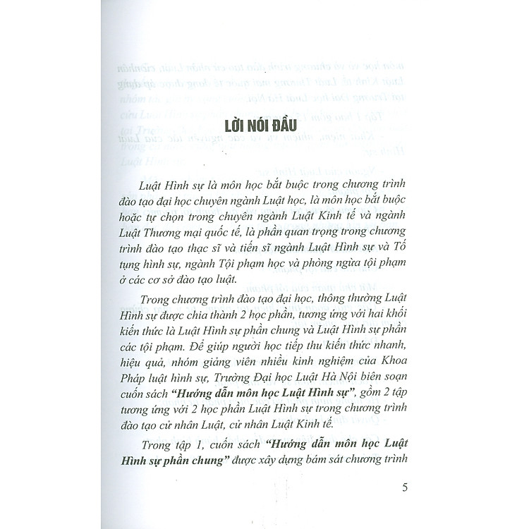 Hướng Dẫn Môn Học LUẬT HÌNH SỰ - Tập 1 - Ảnh 3