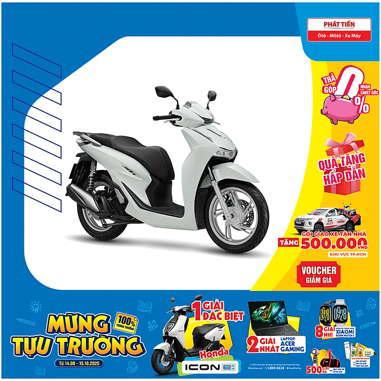 Xe máy Honda SH125i Tiêu Chuẩn 2026 Phanh CBS