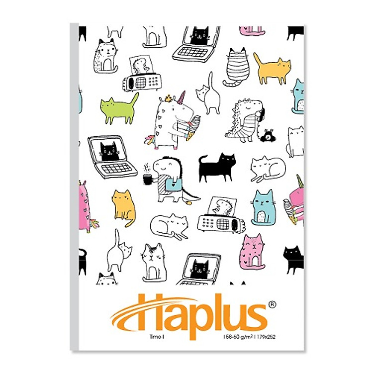 Vở kẻ ngang Haplus - Time (80,120,200 trang - Lốc 5/10)