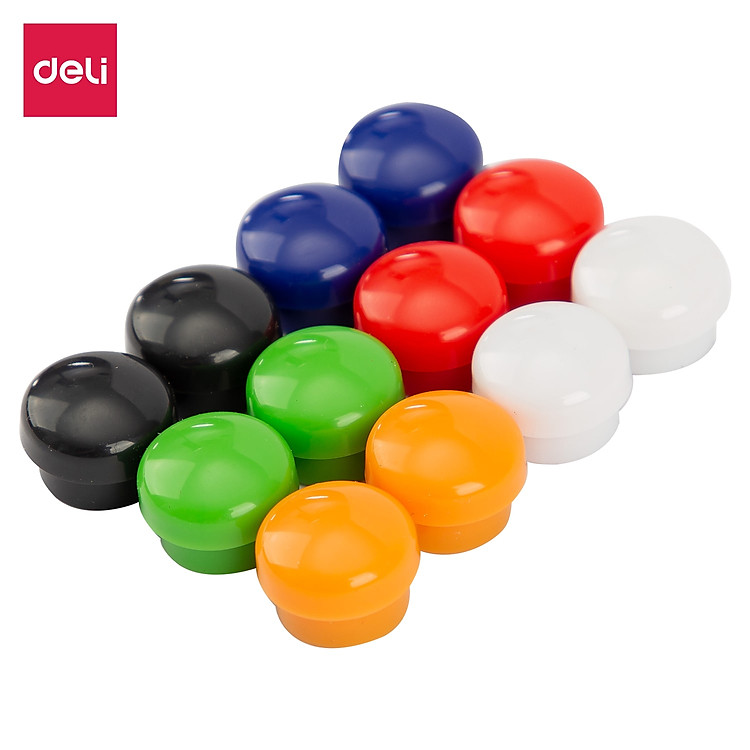 Nam Châm Gắn Bảng 15mm Deli (1 vỉ) - Ảnh 2