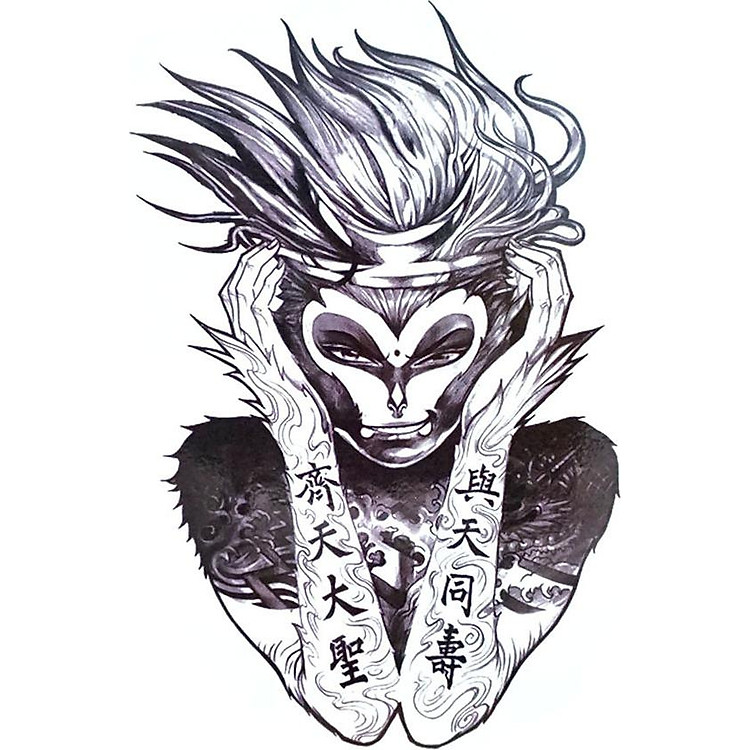 Hình Xăm Dán Ngộ Không QSA262