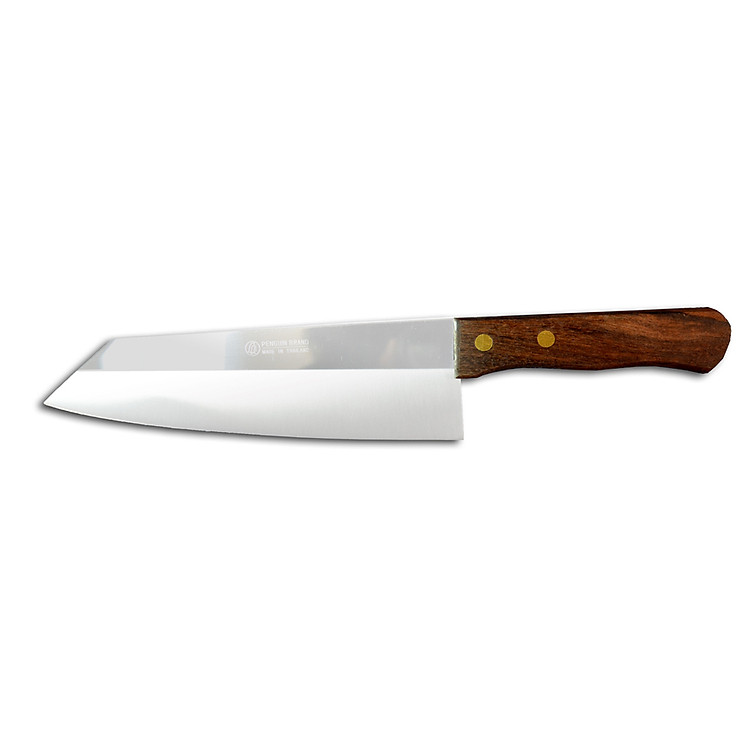 Dao Thái Lan SPW Dùng Thái, Cắt Rau Củ Quả - Kích thước 19 cm, Lưỡi Dao Làm Từ Thép Nhập Khẩu Đức Bền, Độ Sắc Bén Lâu Dài - Cán Gỗ Màu Nâu Đậm