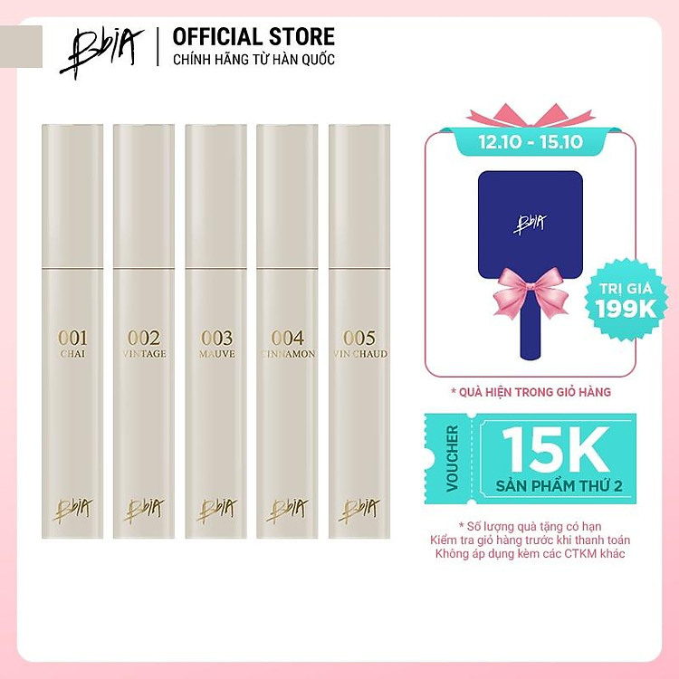 Son Bbia Glow Lip Tint 3.2g ( 5 Màu )