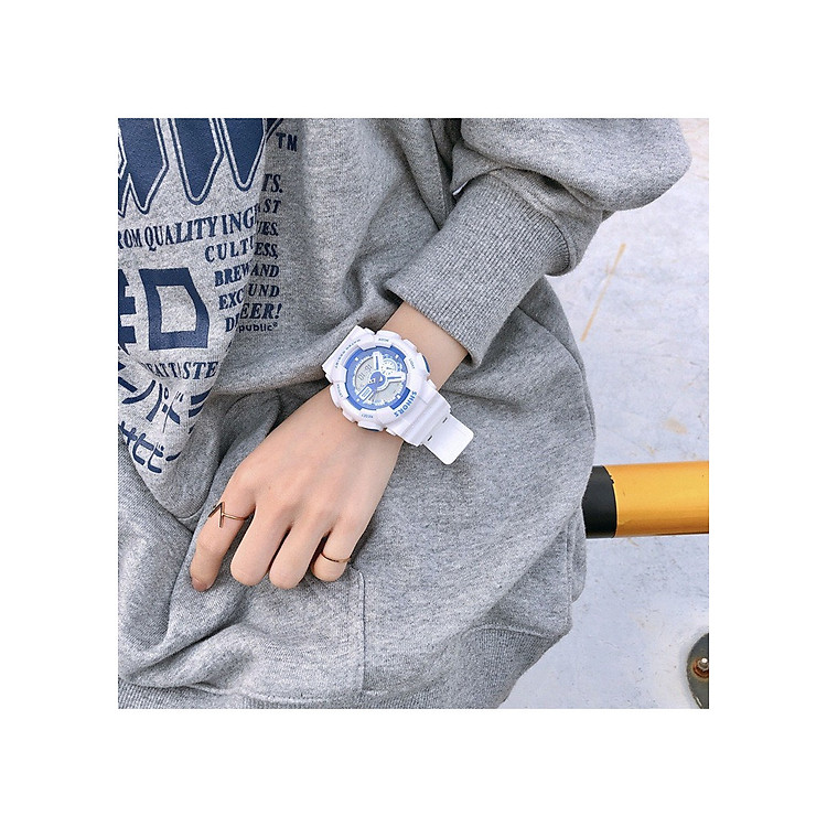 Đồng hồ nam nữ thể thao dây nhựa trẻ trung nhiều màu SHHORS DH68