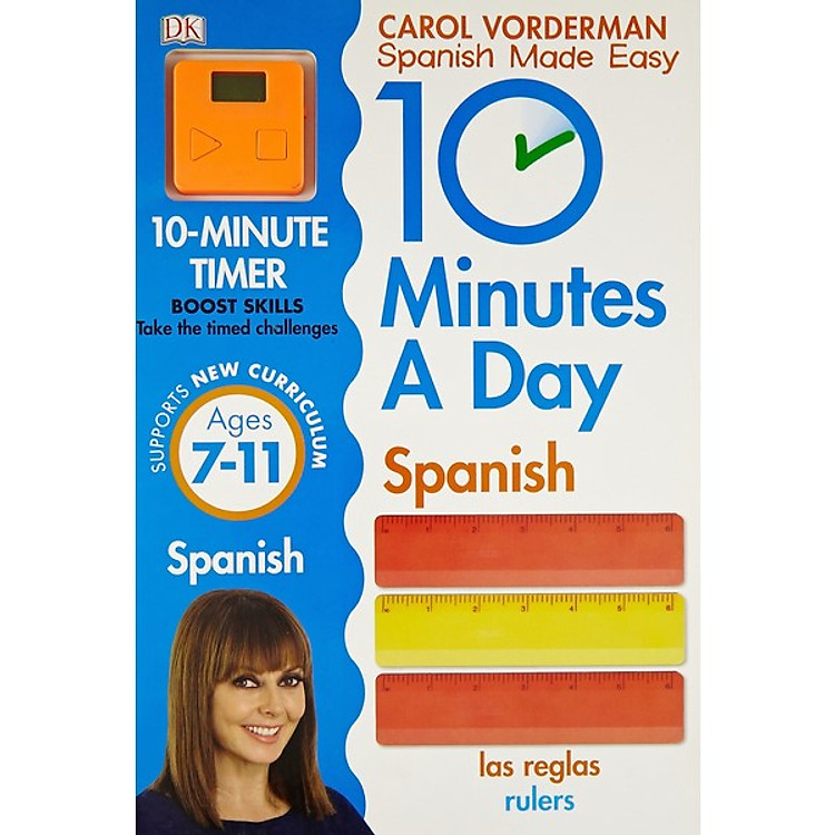 Sách Carol Vorderman 10 Minutes a Day Spanish (Ages 7+)
