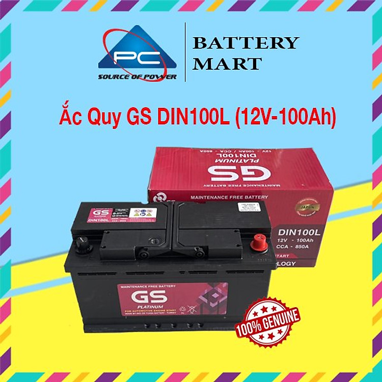 Bình Ắc Quy GS MF DIN100L 12V-100AH