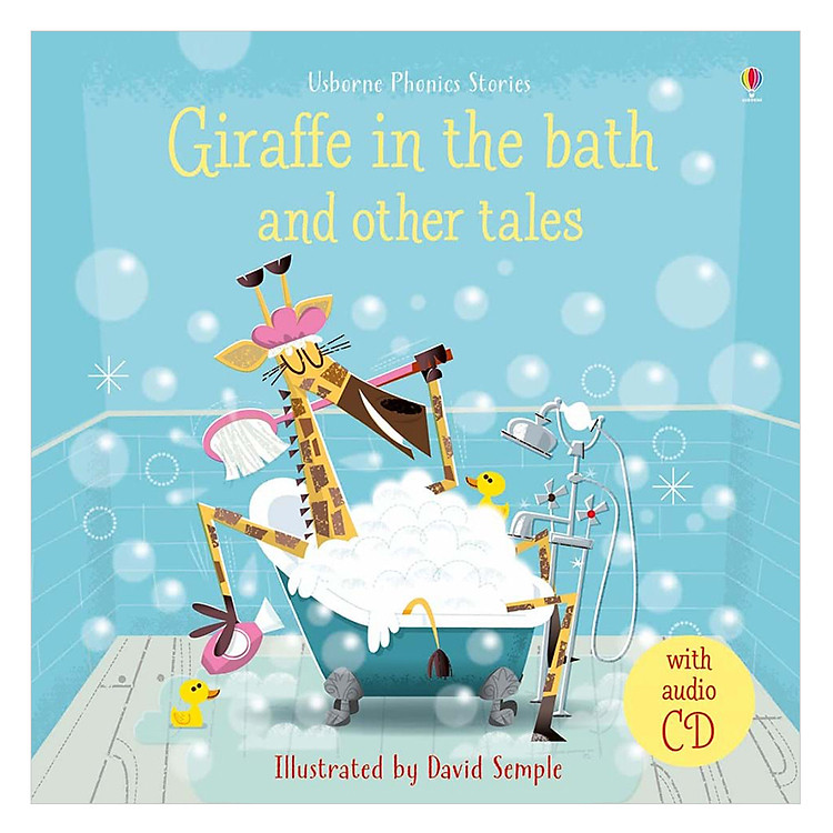 Sách Usborne Phonics Stories: Giraffe In The Bath And Other Tales With An Audio Cd